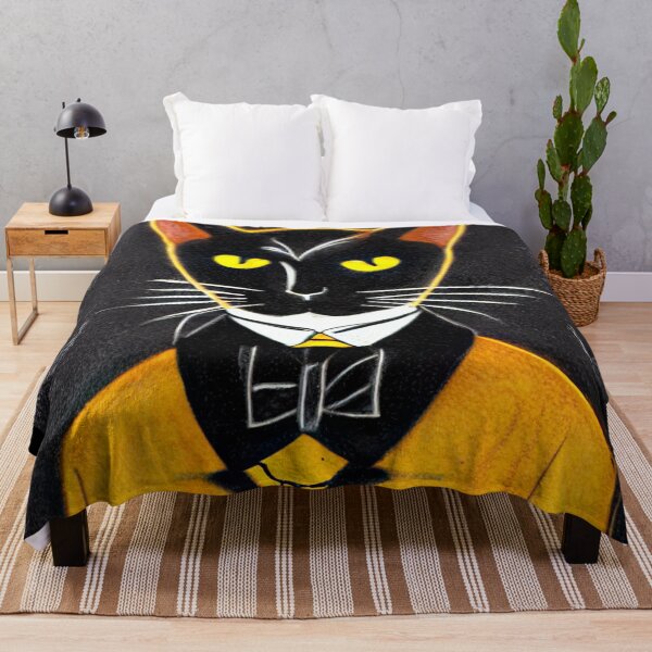 Item preview, Well Dressed Black Cat Edgar Allen Poe designed and sold by SubtleSplit.