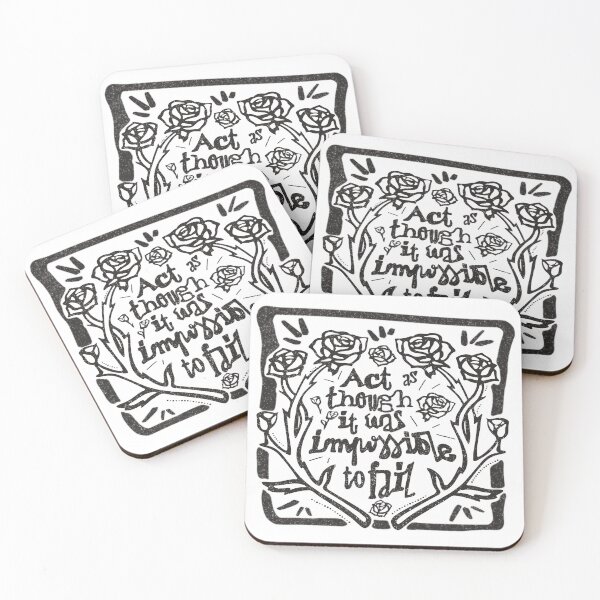 Item preview, ACT AS THOUGH IT WAS IMPOSSIBLE TO FAIL designed and sold by axelle1410.