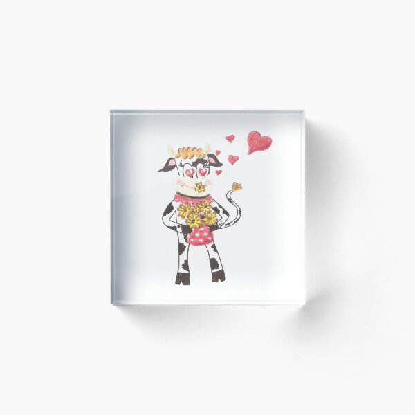 Snowbell in love Acrylic Block