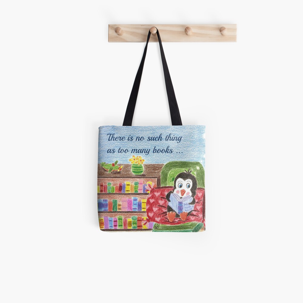 Smart Reading Penguin Tote Bag