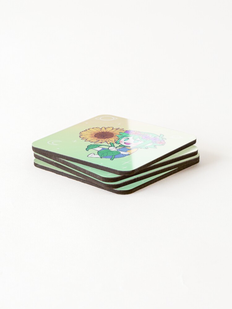 Thumbnail 4 of 5, Coasters (Set of 4), Basil Sticker designed and sold by Arrietty-Rune.