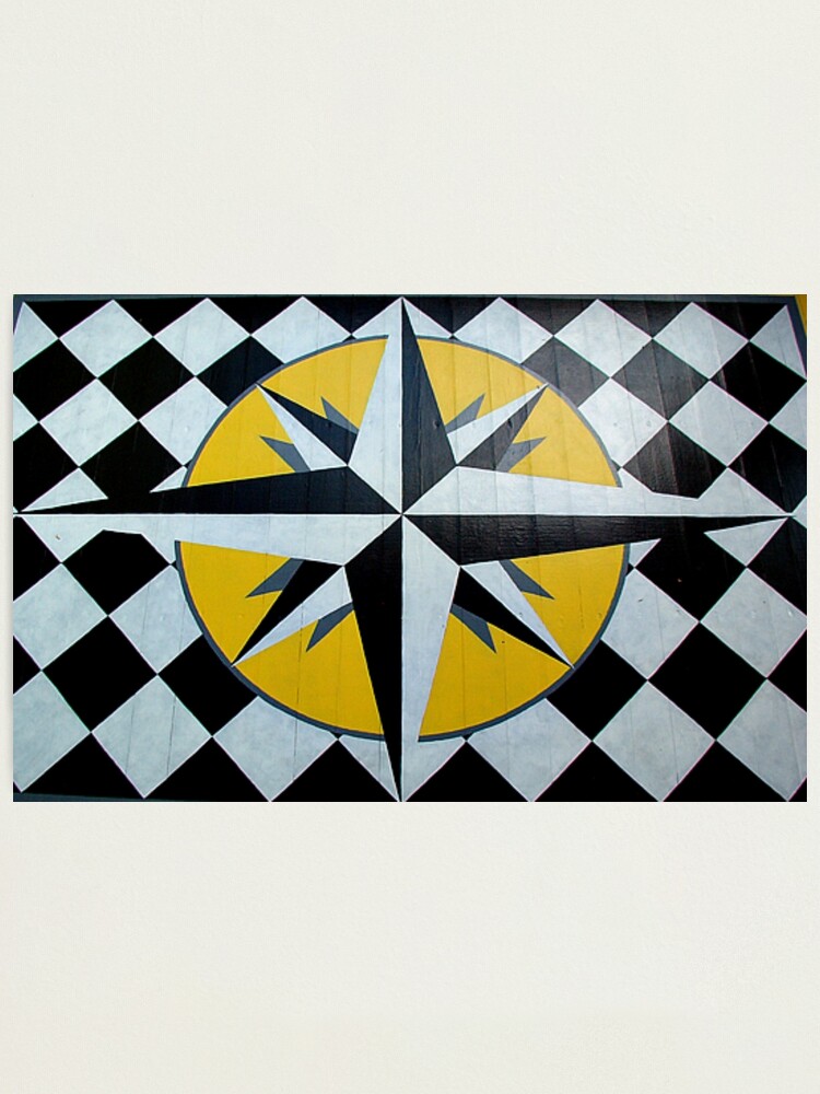 Alternate view of Mariner's Compass Photographic Print