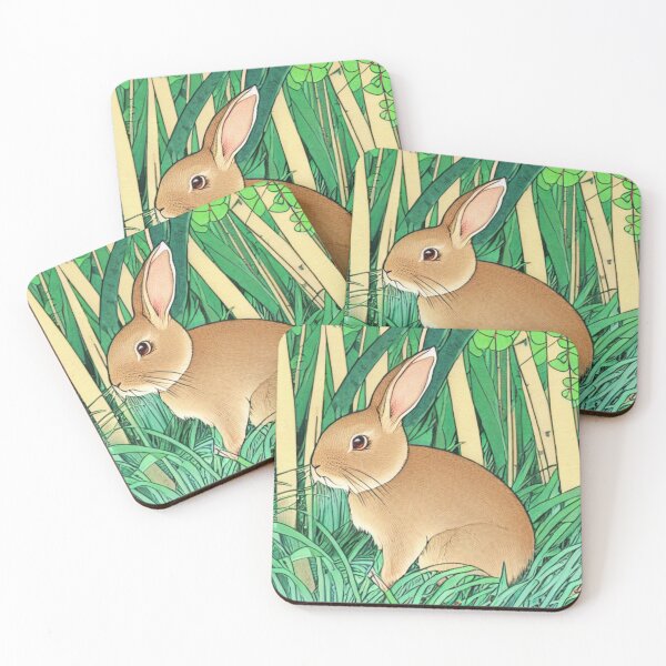 Item preview, Brown Cute Mini Rex Rabbit Bunny in Nature designed and sold by wigobun.