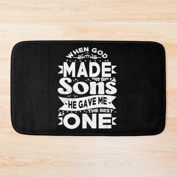 Item preview, When God made Sons He gave me the Best One  Funny Vintage Gift For Son Stepson Son in Law designed and sold by YAHIA-14.