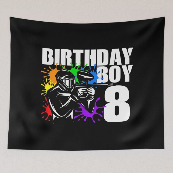 Item preview, Kids 8 Year Old Paintball Birthday Party Boys 8th Gift For Boy designed and sold by enragedchild257.
