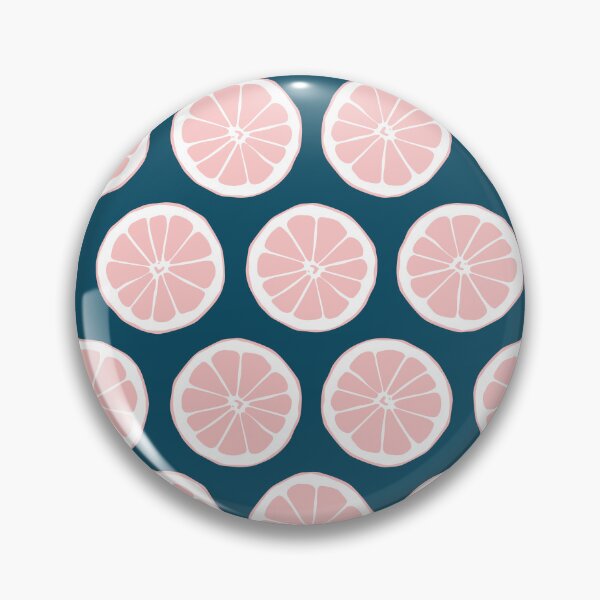 Item preview, Pink Grapefruit on Navy designed and sold by Rainbows Galore.