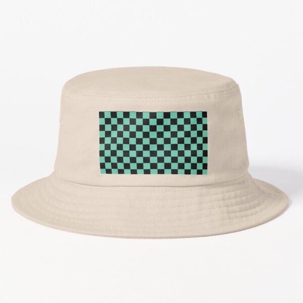 Checkered Bucket Hat - Green