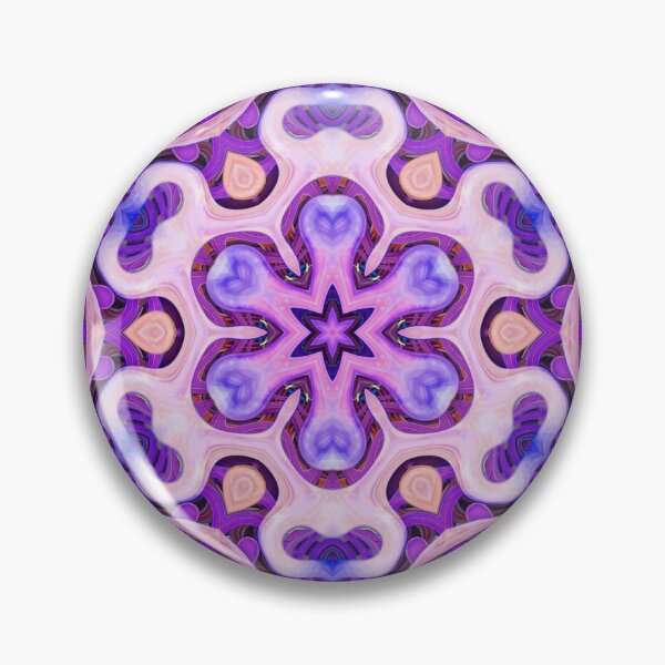 Item preview, Boho Vibes Abstract Mandala Maximalism Hippie Style Eclectic Mix of Pink Purple Blue Lilac 1 of 16 designed and sold by Beachy.