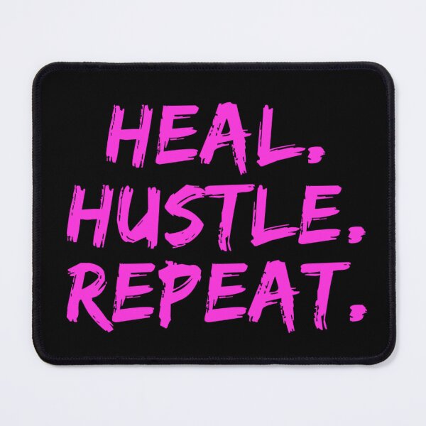 Item preview, Heal Hustle Repeat Neon Pink designed and sold by livetogether.