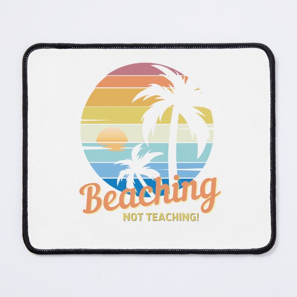 Item preview, Beaching Not Teaching - Vintage Tropical Sunset, Beach Love, Vacay Vibes designed and sold by Sun Sand & Sea Art.