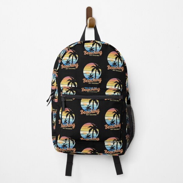 Item preview, Beaching Not Teaching - Vintage Tropical Sunset, Beach Love, Vacay Vibes designed and sold by Sun Sand & Sea Art.