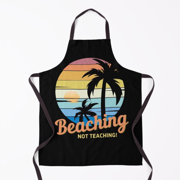 Item preview, Beaching Not Teaching - Vintage Tropical Sunset, Beach Love, Vacay Vibes designed and sold by Sun Sand & Sea Art.