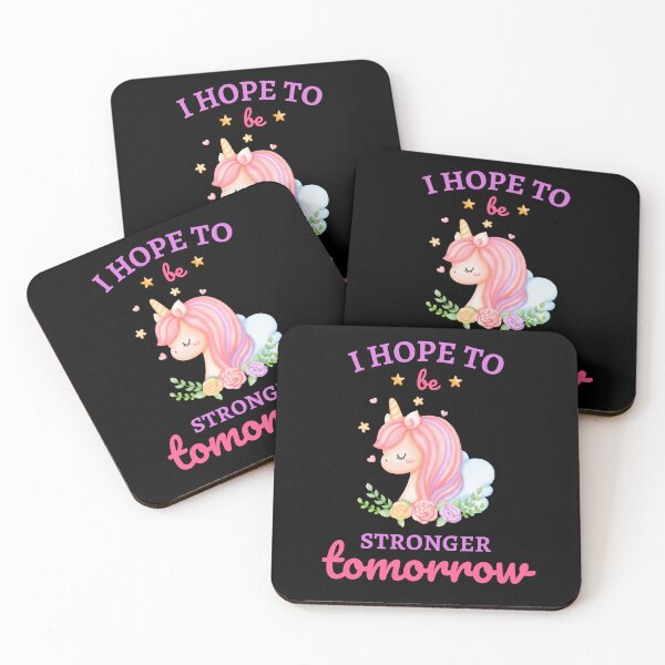 Item preview, I hope to be Stronger Tomorrow Unicorn designed and sold by Pixelish.