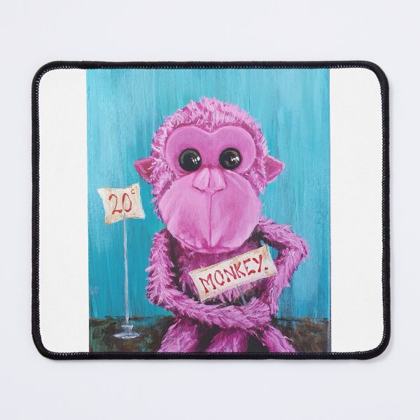 Item preview, Pink Fury Retro Monkey designed and sold by Benjamin Heffernan.