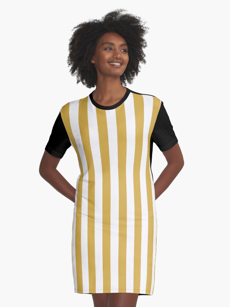 mustard yellow striped dress