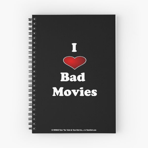 Item preview, Tex Watt's  I ❤ Bad Movies (I Love Bad Movies , I Heart Bad Movies) print designed and sold by TexWatt.