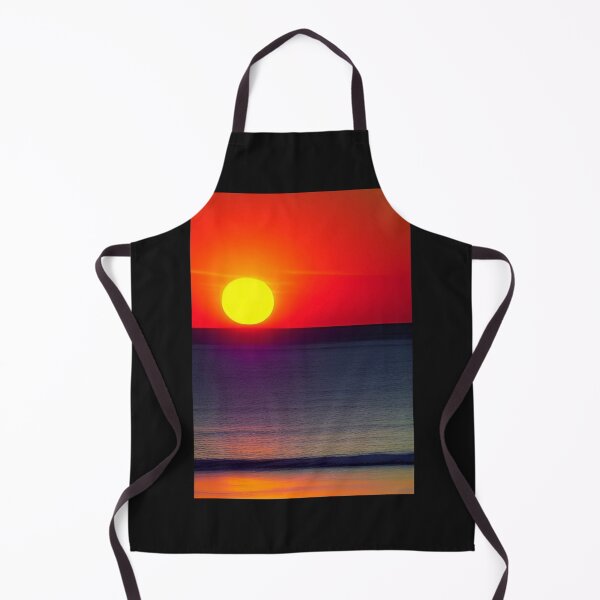Item preview, RED SUNSET OVER THE OCEAN FROM THE BEACH designed and sold by sailorsam1805.
