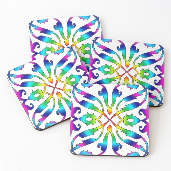 Item preview, Moorish ornamental mosaic with dense colors designed and sold by KRITERSart.