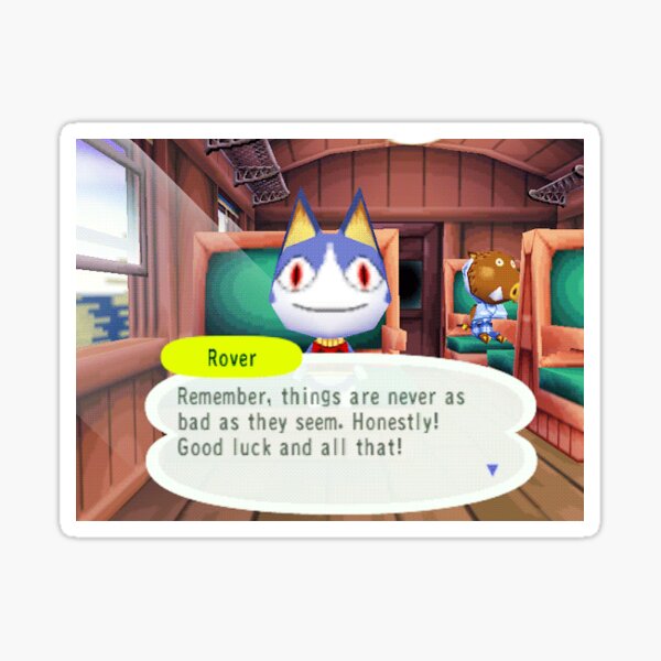 animal crossing positive affirmation Sticker