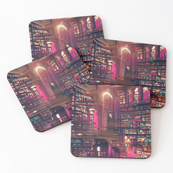 Item preview, Midnight Library cyberpunk| National library week | literacy week designed and sold by PsychicLove.