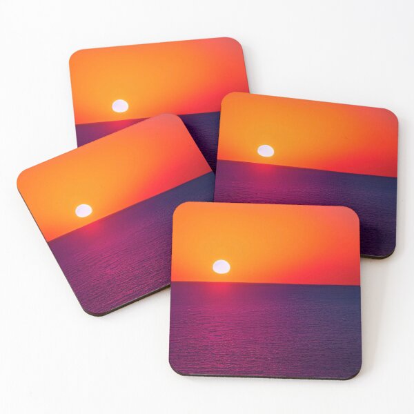 Item preview, RED AND PURPLE SUNSET OVER THE OCEAN  designed and sold by sailorsam1805.
