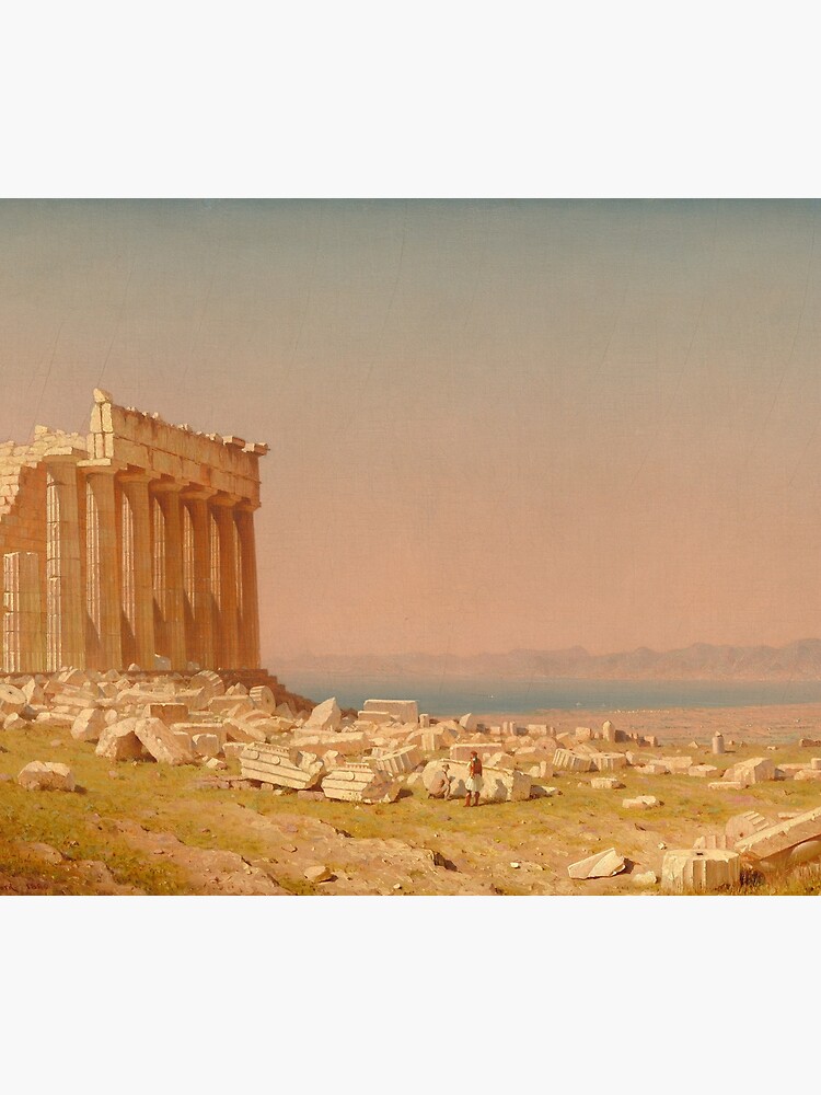 Ruins of the Parthenon Oil Painting by Sanford Robinson Gifford by podartist