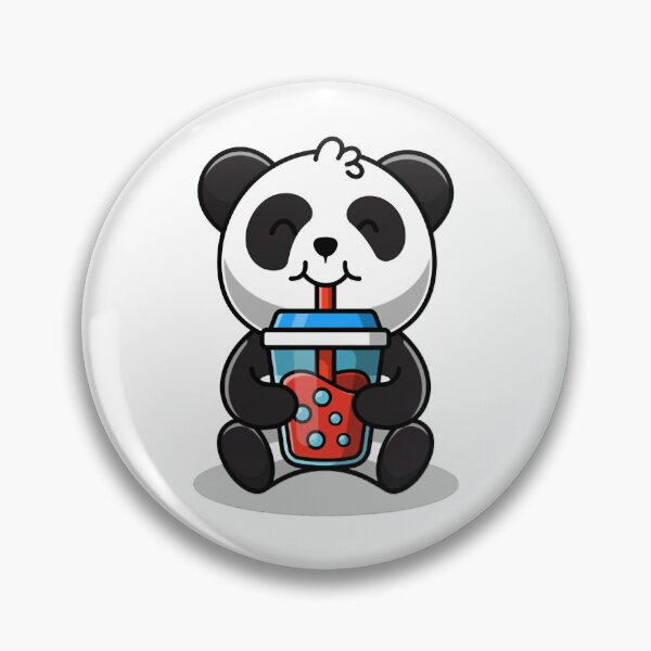 Item preview, Soot Sprite Boba Tea Panda designed and sold by dragonnwages.
