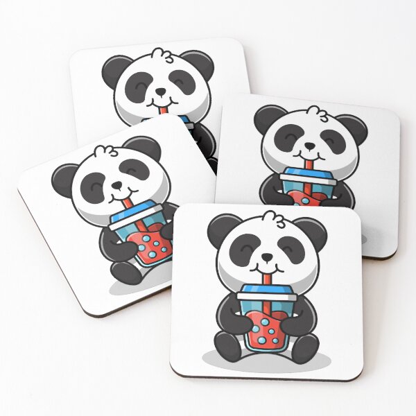 Item preview, Soot Sprite Boba Tea Panda designed and sold by dragonnwages.