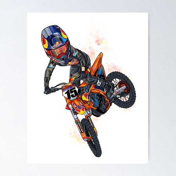 Item preview, Dirt Bike Studios MX Rider 15 designed and sold by TheArtWarehouse.