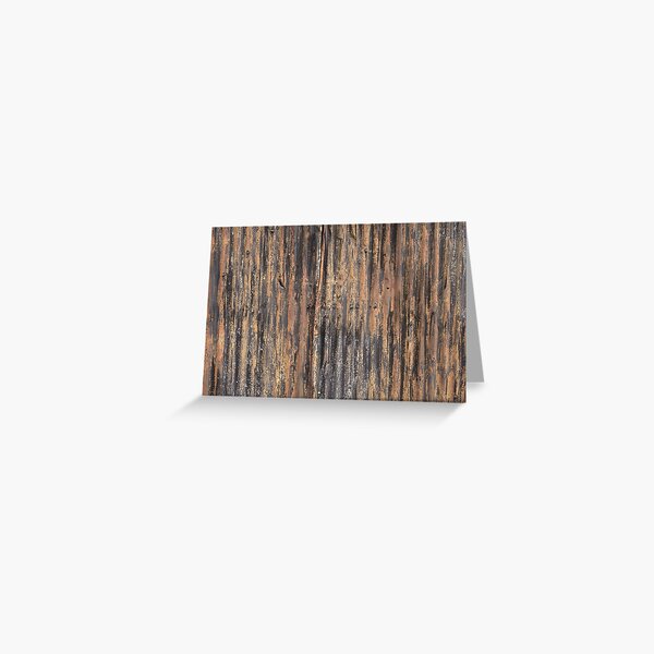 Rusty Corrugated Iron Panel Greeting Card