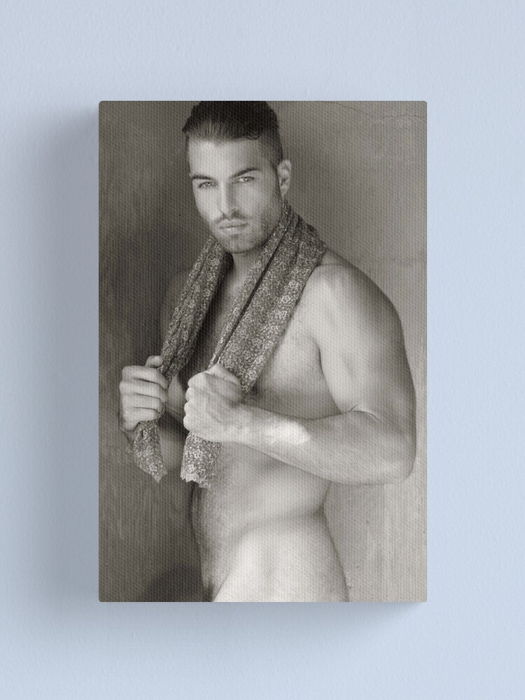Alternate view of Hunk of the Month Canvas Print