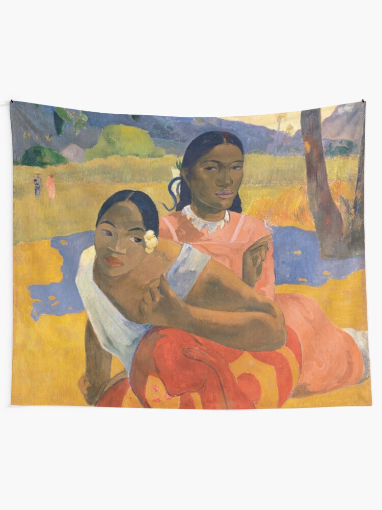 Alternate view of Affordable Art $300,000,000 When Will You Marry by Paul Gauguin Tapestry
