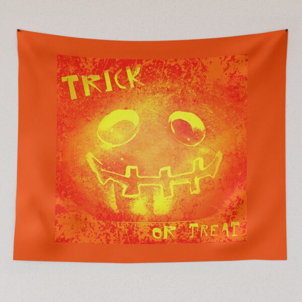 Item preview, Halloween trick or treating trick or treat orange pumpkin designed and sold by REENS_PHOTOS.
