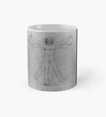 Leonardo da Vinci Study of Vitruvian Man Life Study of Perfect Proportionality Classic Mug