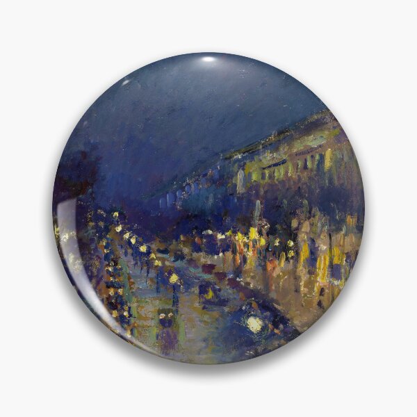 Artikelvorschau, Der Boulevard Montmartre bei Nacht von Camille Pissarro (1897) entworfen und verkauft von allhistory.