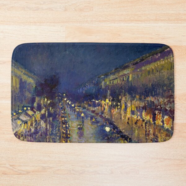Item preview, The Boulevard Montmartre at Night by Camille Pissarro (1897) designed and sold by allhistory.