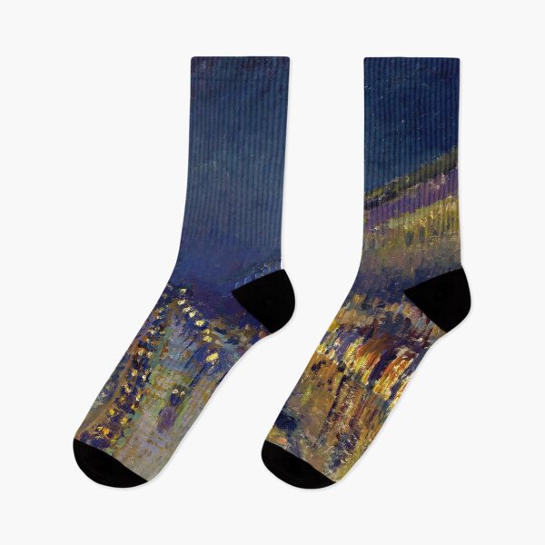 Item preview, The Boulevard Montmartre at Night by Camille Pissarro (1897) designed and sold by allhistory.