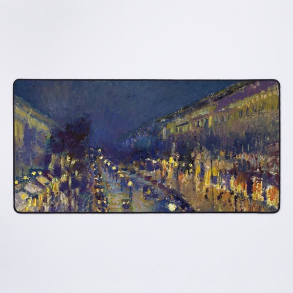 Item preview, The Boulevard Montmartre at Night by Camille Pissarro (1897) designed and sold by allhistory.