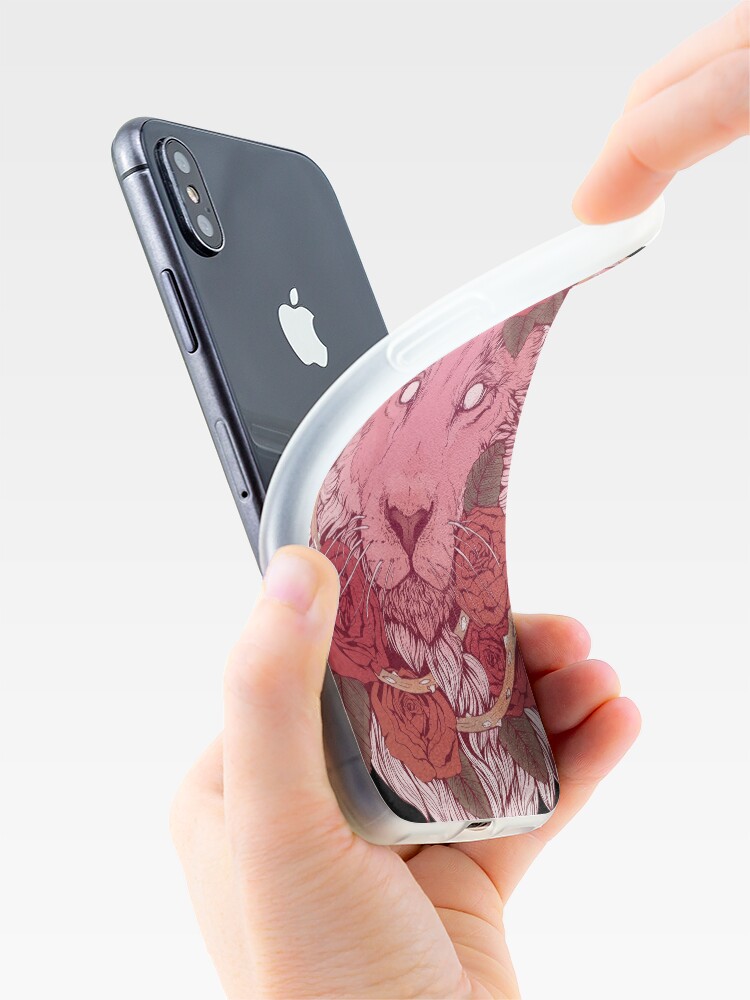 Alternate view of Lion of Roses iPhone Case & Cover