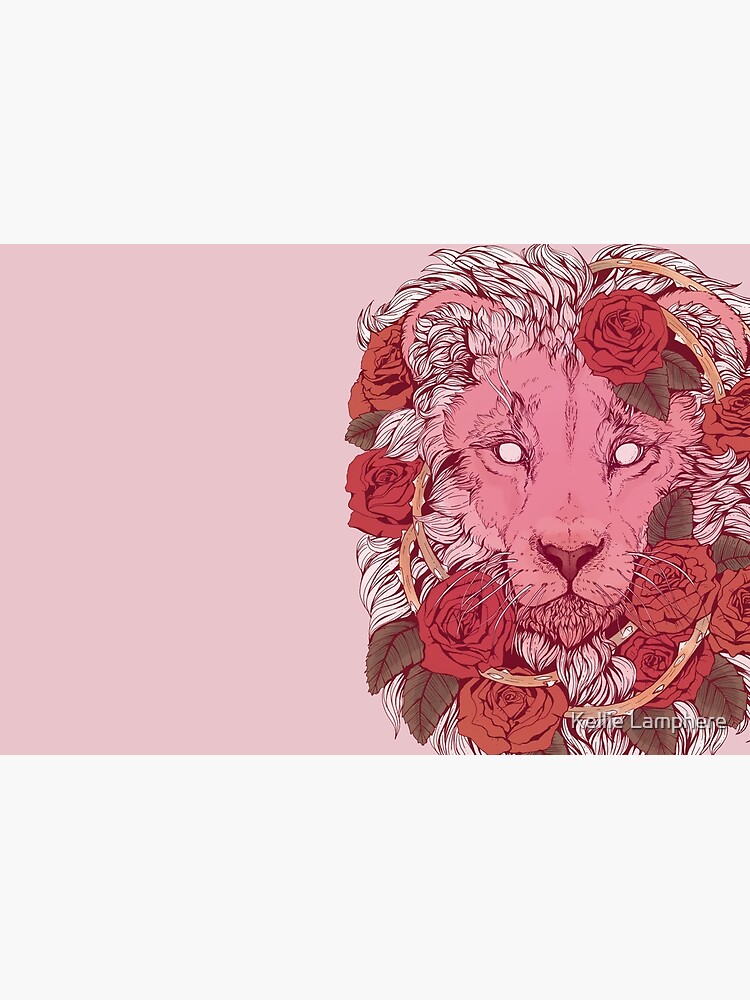Thumbnail 3 of 3, Hardcover Journal, Lion of Roses designed and sold by Kellie Lamphere.