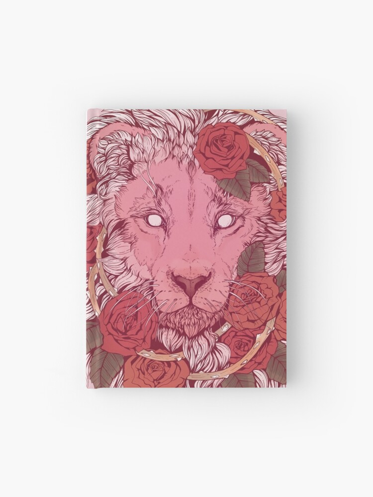 Thumbnail 1 of 3, Hardcover Journal, Lion of Roses designed and sold by Kellie Lamphere.