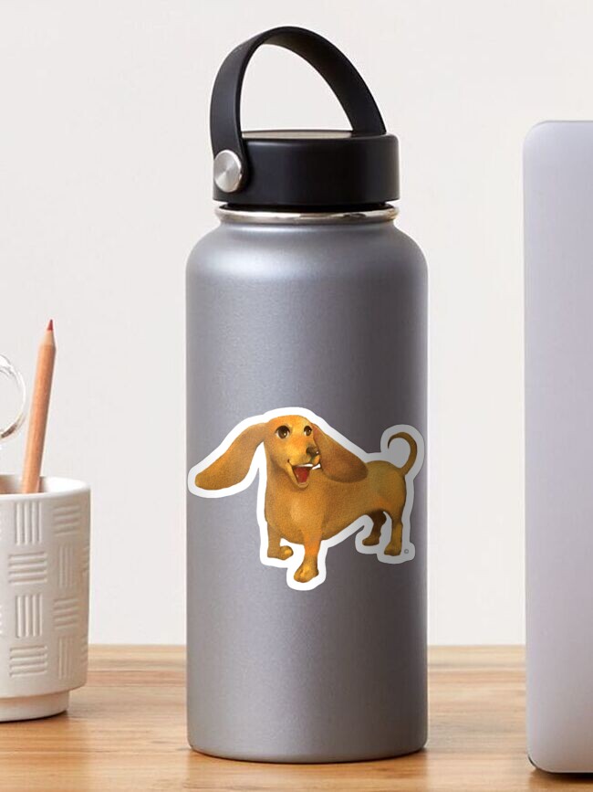 Thumbnail 1 of 3, Sticker, Jasper The Sled Dog Dachshund designed and sold by MintedProse.