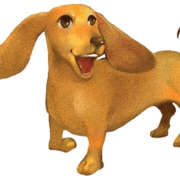 Artwork thumbnail, Jasper The Sled Dog Dachshund by MintedProse