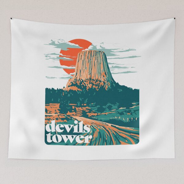 Item preview, Retro Devils Tower Monument Vintage Design Graphic designed and sold by eminentjournal9.