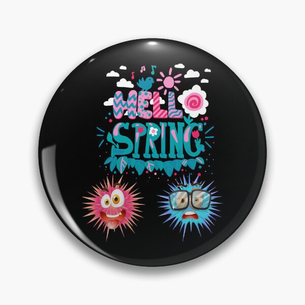 Item preview, hello spring quote-soot sprite-colorful soot spirit - cute kawaii soot spirite-funy quotes designed and sold by dragonnwages.