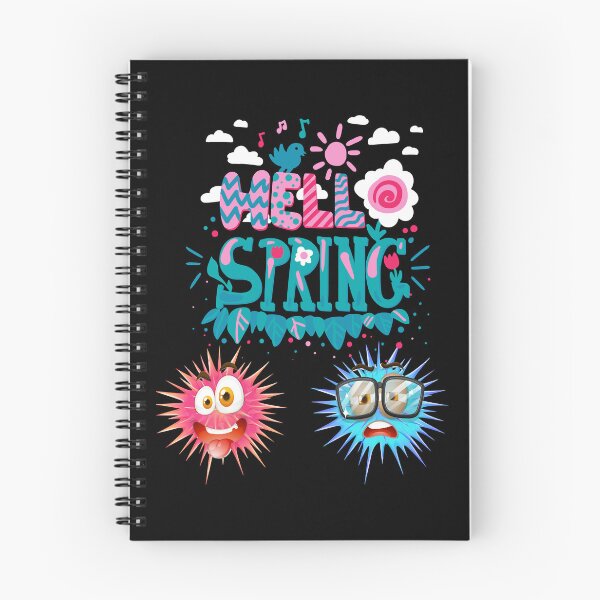 Item preview, hello spring quote-soot sprite-colorful soot spirit - cute kawaii soot spirite-funy quotes designed and sold by dragonnwages.