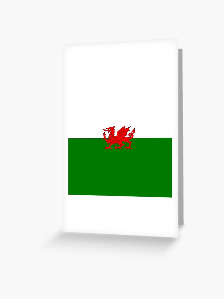 Drapeau Blanc Et Vert Avec Un Dragon Rouge