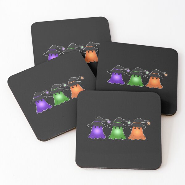 Item preview, Three ghost witch Halloween  designed and sold by Natsukittyart.