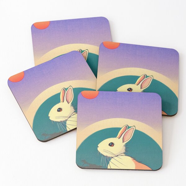Item preview, Retro Sunset American Mini Rex Bunny designed and sold by wigobun.