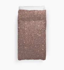 Bronzegold brünierter metallischer brauner Glitter Bettbezug